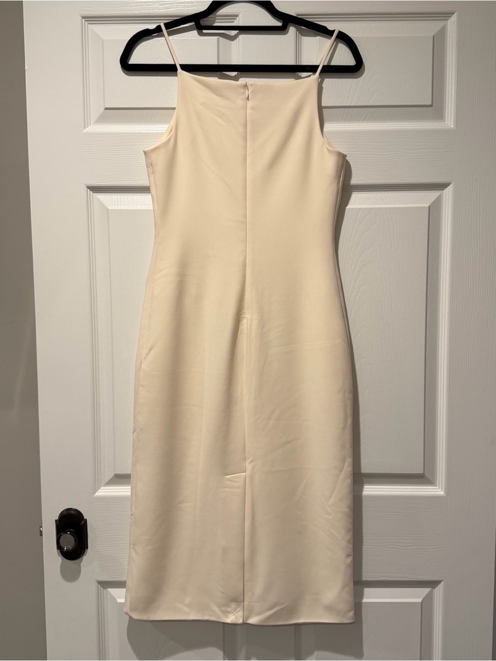 STAUD Cream Button Front Sleeveless Midi Dress XS NWOT - Picture 4 of 8